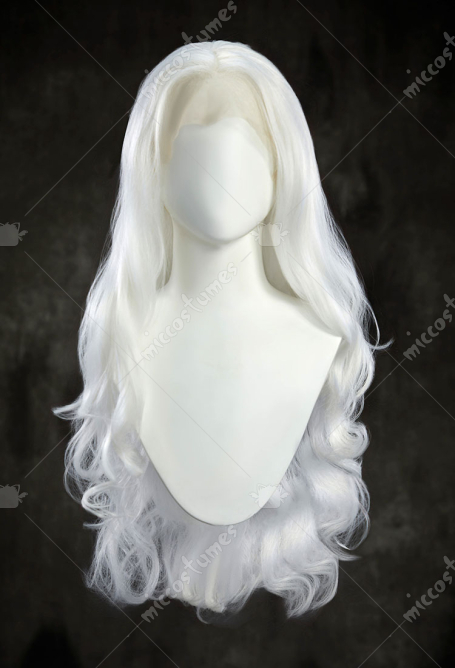 Wednesday Rosaline Rotwood Cosplay Wig Beige Blonde Two Tone Optional Long Curly Lace Wig