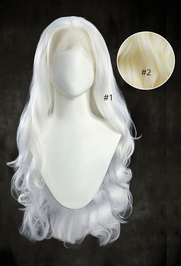 Perruque Femme Longue Bouclée Blonde Topcosplay - Perruque Cosplay Halloween Et Costume
