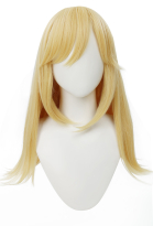 YGO DMG Cosplay Wig Long Straight Golden Wig