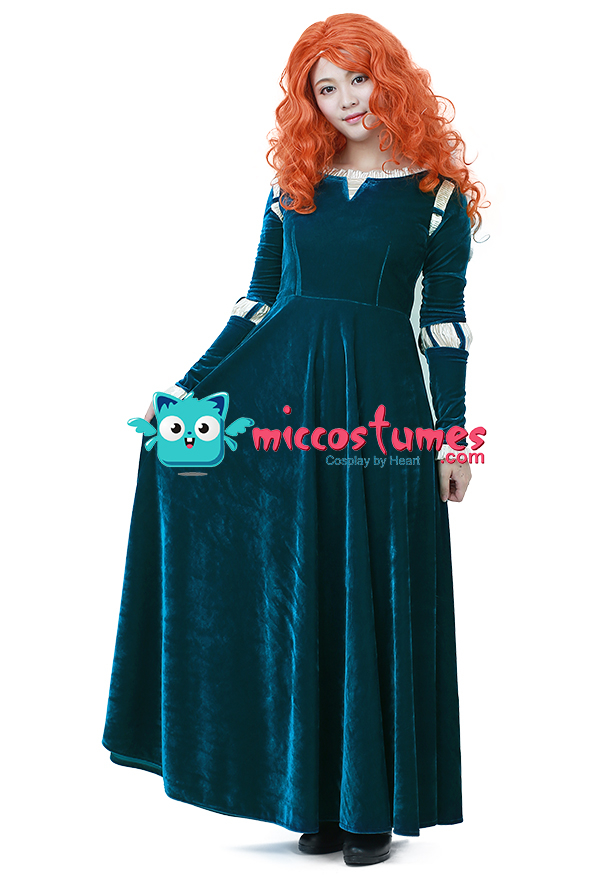 Brave Costume de Cosplay Robe de Princesse Merida pour Adulte Taille Plus