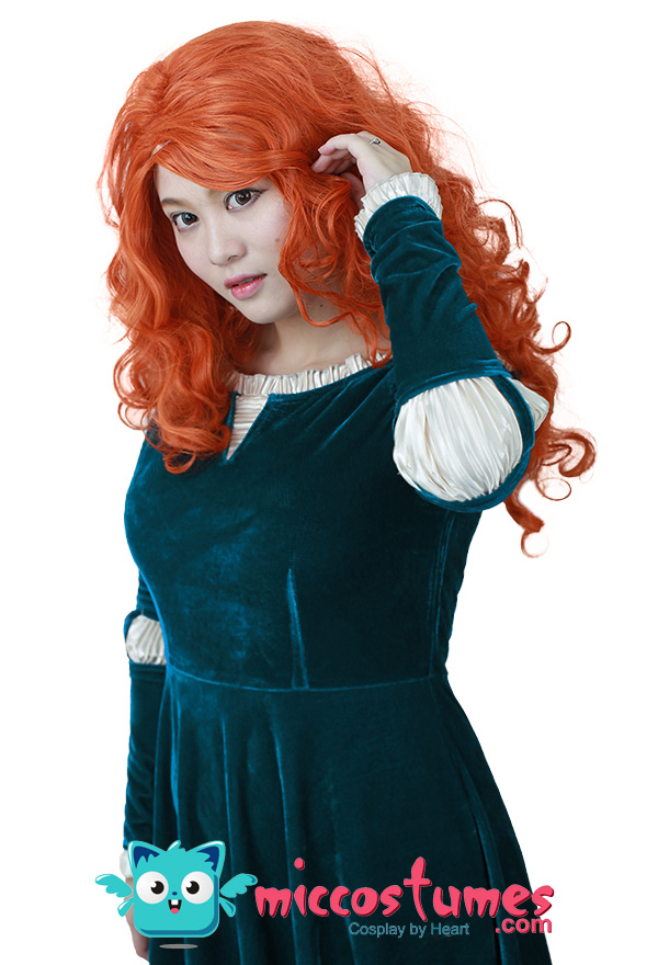 Brave Costume de Cosplay Robe de Princesse Merida pour Adulte Taille Plus