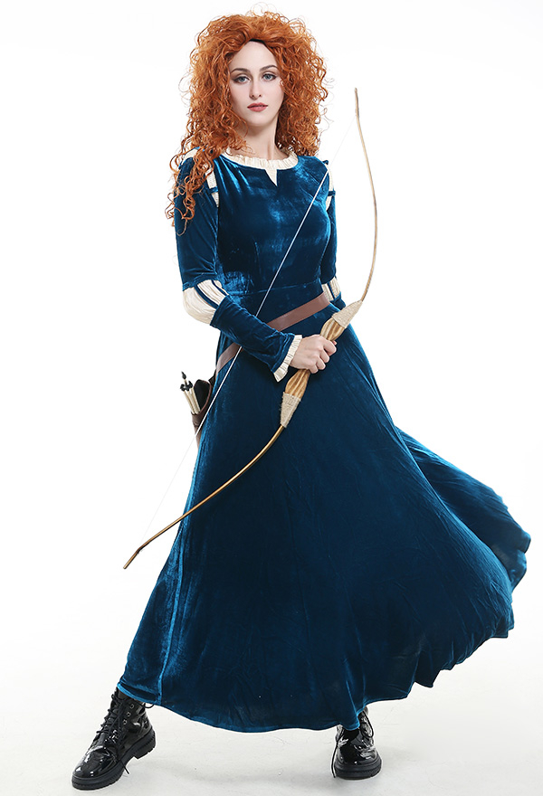 Brave Princess Merida Adult Dress Cosplay Costume