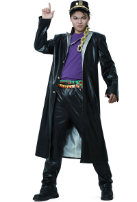JJBA Jotaro Cujo Leather Cosplay Costumes