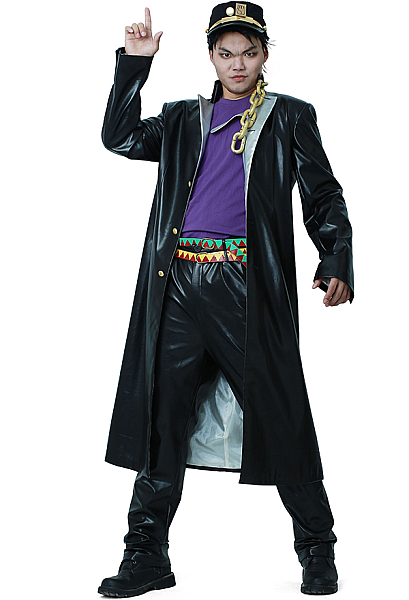 JJBA Jotaro Cujo Leather Cosplay Costumes