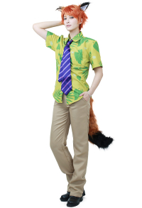 Fox Nick Wilde Cosplay Costume Inspired From Zootopia